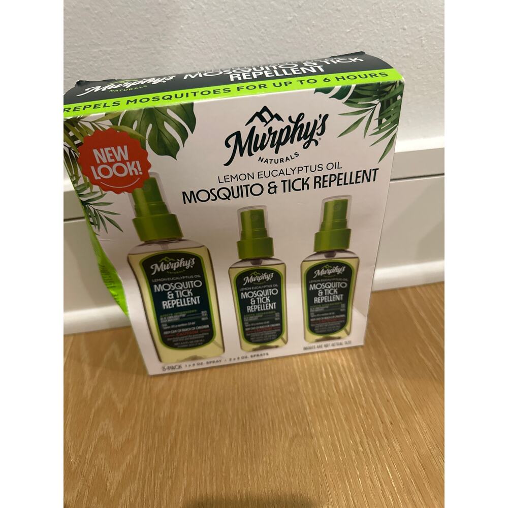 Mosquito Spray Tick Repellent Natural Bug Insect Spray Murphy’s Naturals 3 Btl